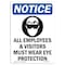 Signmission OSHA Notice Sign, 14" H, 10" W, Aluminum, All Employees And Visitors Sign With Symbol, Portrait OS-NS-A-1014-V-10111 - alternate 1